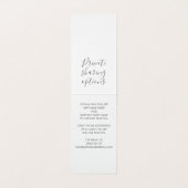 Palm Greenery Social Hashtag Wedding Sign (Innenseite Aufgefaltet)