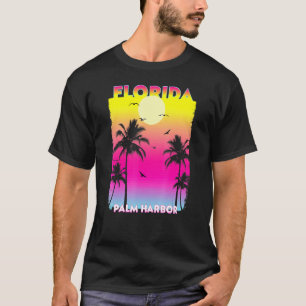 Palm Harbor Florida Fl Sommer Vintage Sonnenunterg T-Shirt