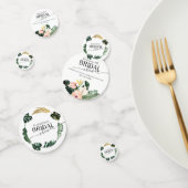 Palm Hibisken Tropisches Brautparty Konfetti (Gruppe)