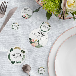 Palm Hibisken Tropisches Brautparty Konfetti