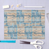 Palm in blue seidenpapier (Handwerk)