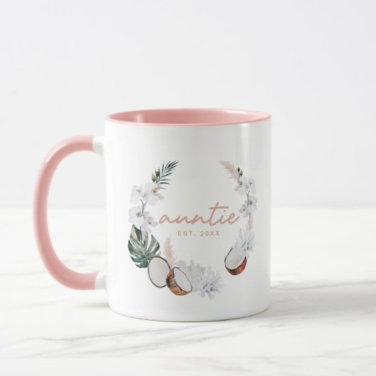 Palm Kokospalme Pink Pampas Tantchen Tasse (Links)