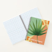 Palm Leaf Abstrakte Formen Notizblock (Innenseite)