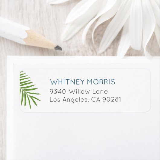 Palm Leaf-Adressetikett (Insitu)