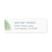 Palm Leaf-Adressetikett (Vorne)