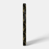 Palm Leaf Art Deco Muster iPhone Hülle (Linke Seite)