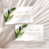 Palm Leaf Babydusche Windelwaschmaschine Umschließ Begleitkarte