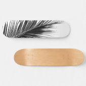 Palm Leaf Black & White Delight #1 #tropical #wall Skateboard (Horizontal)