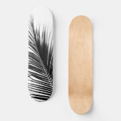 Palm Leaf Black & White Delight #1 #tropical #wall Skateboard (Vorderseite)