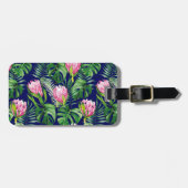 Palm Leaf Blume Gepäcktag Gepäckanhänger (Vorderseite horizontal)