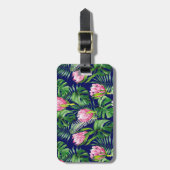 Palm Leaf Blume Gepäcktag Gepäckanhänger (Vorderseite vertikal)