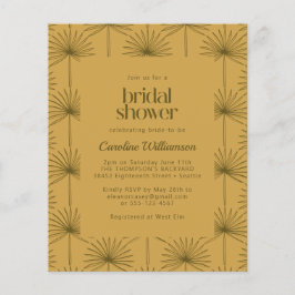 Palm Leaf Botanisches Senf-Brautparty