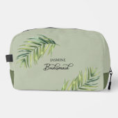 Palm-Leaf der Hochzeitspartei jeder Farbe Bridesma Waschbeutel (Vorderseite)