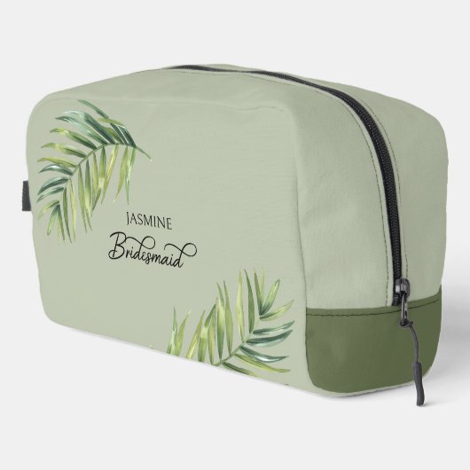 Palm-Leaf der Hochzeitspartei jeder Farbe Bridesma Waschbeutel (Rechte Ecke)