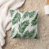 Palm Leaf Design Watercolor Kissen (Decke)