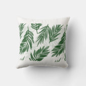 Palm Leaf Design Watercolor Kissen (Rückseite)