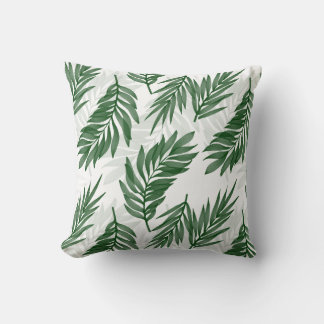 Palm Leaf Design Watercolor Kissen