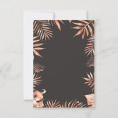 Palm Leaf Diese gerade Got echte Engagement Party Einladung (Rückseite)