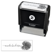 Palm Leaf Eleganter Signature-Individuelle Name Permastempel (Beispiel)