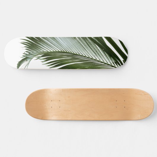 Palm Leaf Finesse #2 #tropic #wall #art Skateboard (Horizontal)