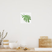 Palm Leaf Frontend Botanisches Design Poster (Küche)