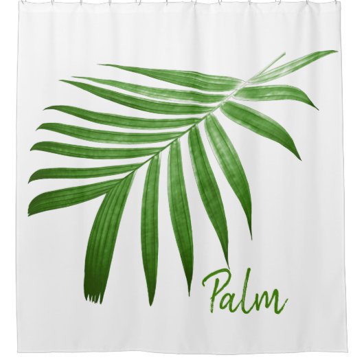Palm Leaf Frontend Duschvorhang (Vorderseite)