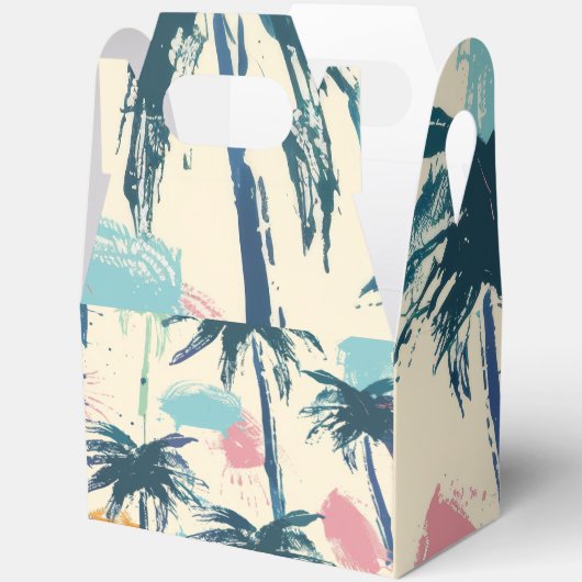 Palm Leaf Geschenkboxen mit Handles Geschenkschachtel (Offen)