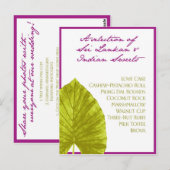 Palm Leaf Gift Bag Postkarte (Vorne/Hinten)