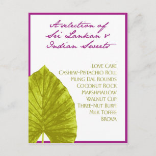 Palm Leaf Gift Bag Postkarte