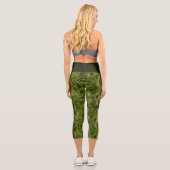 Palm Leaf Green High Waisted Capris (Rückseite)