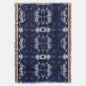 Palm Leaf in Delft Blue Decke (Vorderseite Vertikal)