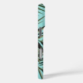 Palm Leaf iPhone Case - Minimal Tropical Blue Sky (Rückseite / Rechts)