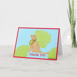 Palm Leaf Island Golden Retriever Vielen Dank Kart Dankeskarte