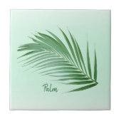 Palm Leaf Keramik Tile Fliese (Vorderseite)