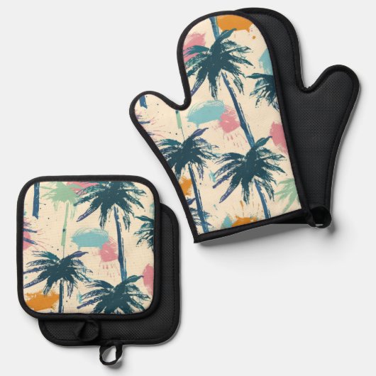 Palm Leaf Kitchen Set (Vorderseite/Rückseite)