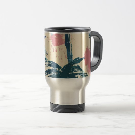Palm Leaf Metallthermos Reisebecher (VorderseiteRechts)