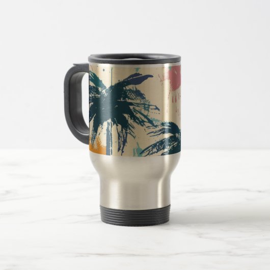 Palm Leaf Metallthermos Reisebecher (Vorderseite Links)
