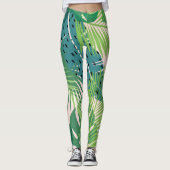 Palm Leaf Muster Leggings (Vorderseite)