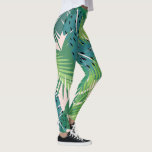 Palm Leaf Muster Leggings<br><div class="desc">Original Bild von freepik.com (verwendet mit Lizenz),  von mir geändert. Sehen Sie in meinem Shop für weitere Artikel mit diesem Bild.</div>