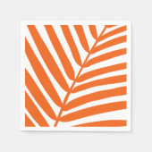 Palm Leaf Orange Serviette (Vorderseite)