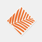 Palm Leaf Orange Serviette (Ecke)