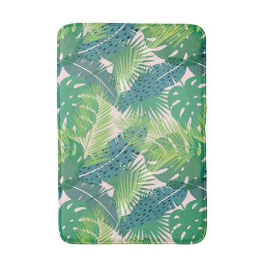 Palm Leaf Pattern Badematten (Vorderseite Vertikal)