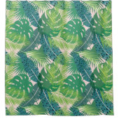 Palm Leaf Pattern Duschvorhang (Vorderseite)