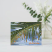 Palm Leaf Postkarte (Stehend Vorderseite)