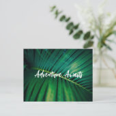 Palm Leaf Postkarte (Stehend Vorderseite)