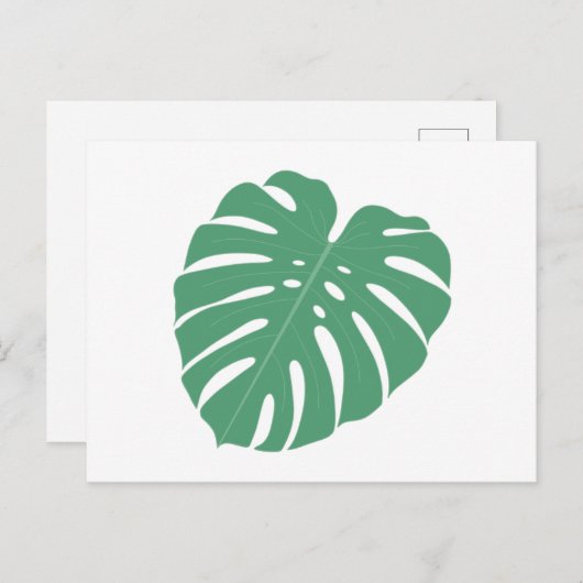 Palm Leaf Postkarte (Vorne/Hinten)