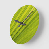 Palm Leaf Runde Wanduhr (Winkel)