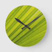 Palm Leaf Runde Wanduhr (Vorderseite)