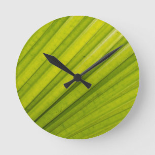 Palm Leaf Runde Wanduhr