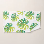 Palm Leaf Tropical Hawaii Sommer Lebensraum Grüne Badhandtuch Set (Handtuch)